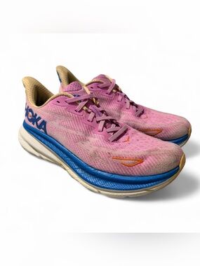 Women’s Hoka Clifton 9 Cyclamen Running Shoes Size 7.5